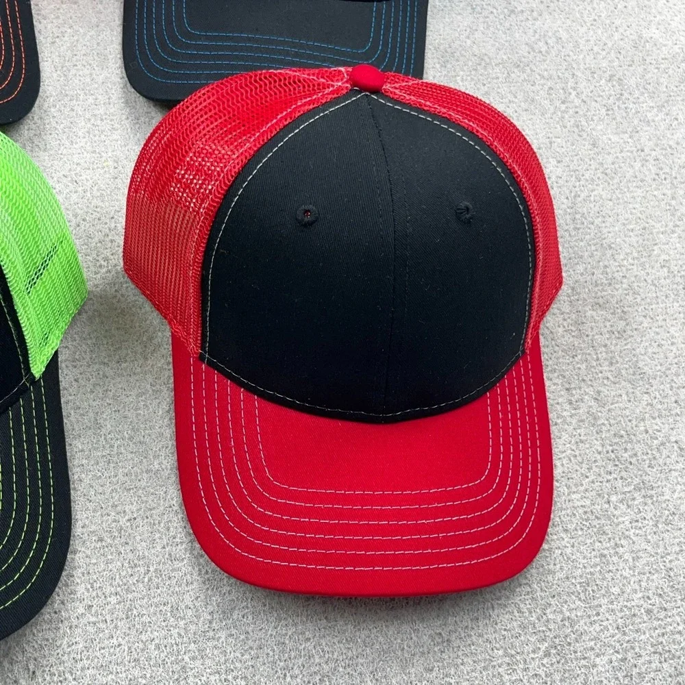 Otto Blank Trucker Hat Lot Cap Snapback Mesh Back Retro Deadstock Mixed Bundle 4